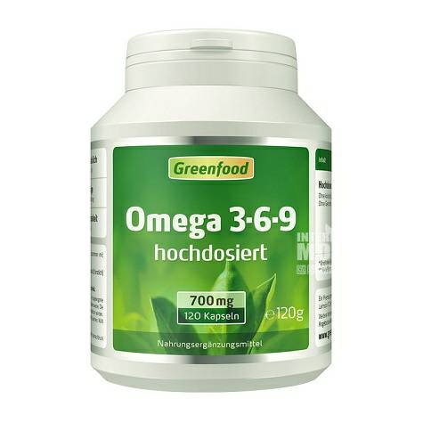 Greenfood Netherlands Omega 3-6-9 capsules Overseas local original 