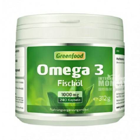 Greenfood Netherlands Omega 3 fish oil capsules Overseas local original 
