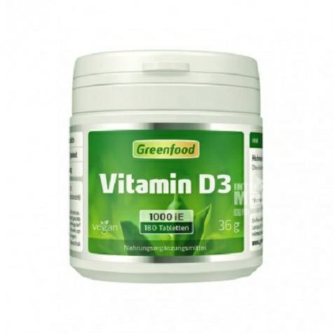 Greenfood Netherlands Vitamin D3 tablets Overseas local original 