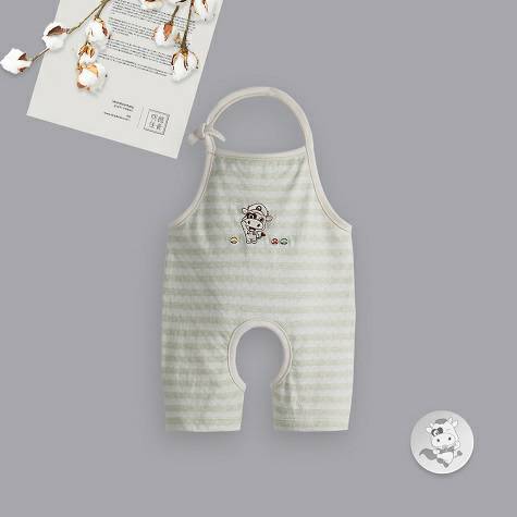 Verantwortung Baby boys and girls organic colored cotton summer thin belly bib