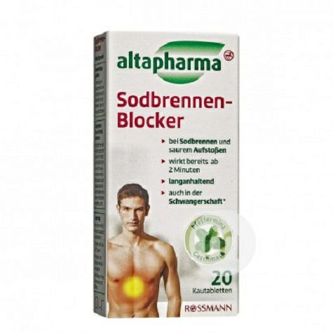 Altapharma Germany heartburn plant chewable tablets