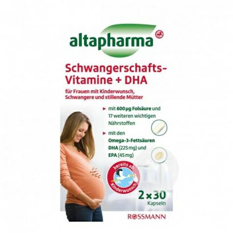 Altapharma German Vitamin and DHA capsules during pregnancy