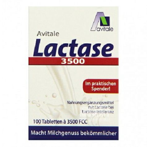 Avitale Germany lactase 3500 units tablets in two boxes