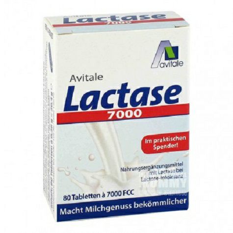 Avitale Germany lactase 7000 units tablets 80 tablets
