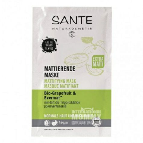 SANTE German Natural Organic Pore Refining Mask*5 Original overseas version