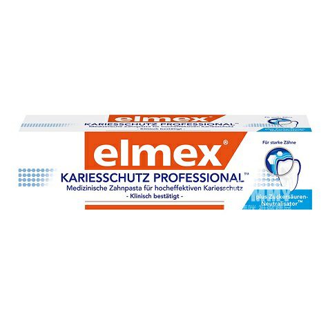 Elmex German special effects professional toothpaste to repair cavities and caries, original overseas version