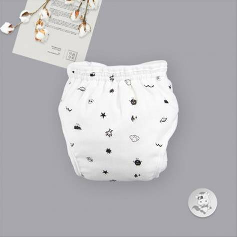 Verantwortung baby boy and girl organic cotton breathable and leak-proof diaper pockets washable diapers (2-piece packag