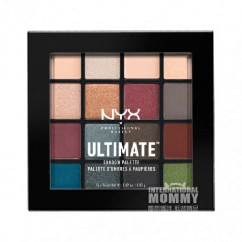 NYX American nude make-up 16 color eye shadow plate