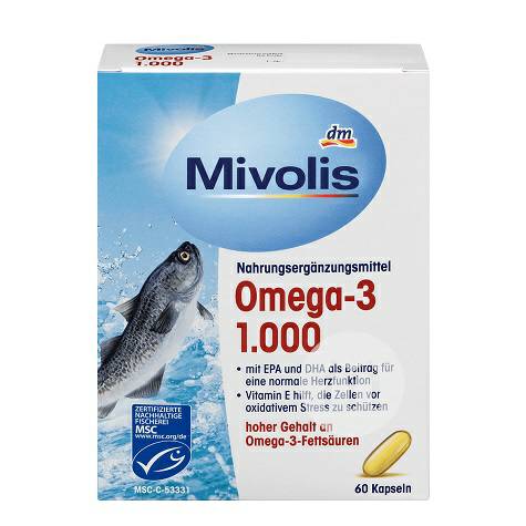 Mivolis German Omega 3 deep sea fish oil capsules Overseas local original