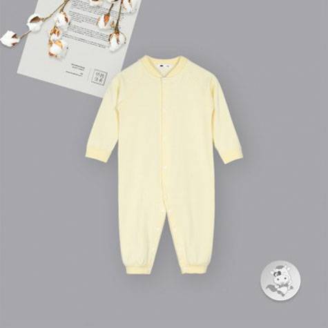 Verantwortung baby boy and girl organic cotton one-piece pajamas home clothes crawling suit European elegant solid color