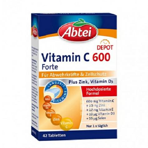 Abtei German Vitamin C+D3+Zinc Nutr...