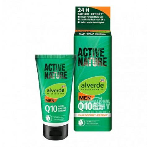 Alverde German Mens 24 Hours Q10 Anti-Wrinkle Active Cream Overseas Local Original