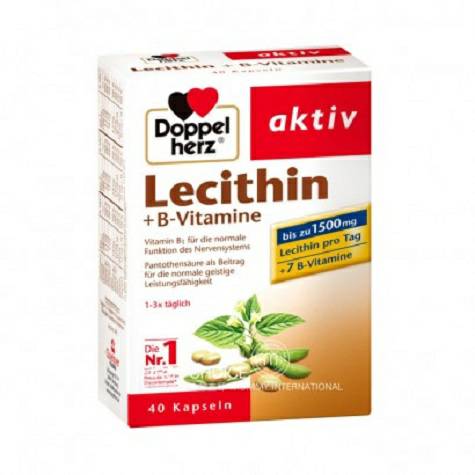 Doppelherz German Soy Lecithin + Vitamin B Family Capsules Original Overseas Local Edition