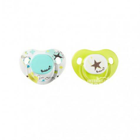 Badabulle French Baby Star Letter silicone pacifier two pack more than 12 months