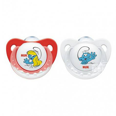 NUK Germany Smurf silicone pacifier 6-18 months 2 Pack