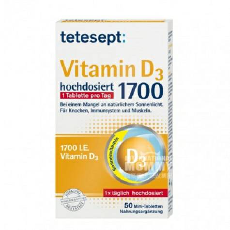 Tetesept German Vitamin D3 tablets Overseas local original
