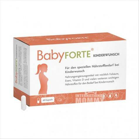 BabyFORTE German iron vitamin D folic acid capsules for 60 pregnancies