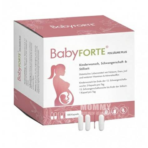 BabyFORTE German iron iodine vitamin folic acid capsules 180 tablets during pregnancy and lactation