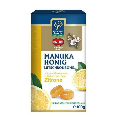 Manuka health new Zealand Active Manuka Lemon Honey Candy MGO400 Overseas local original