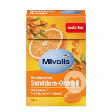 Mivolis Germany Seabuckthorn sweet orange throat candy * 5