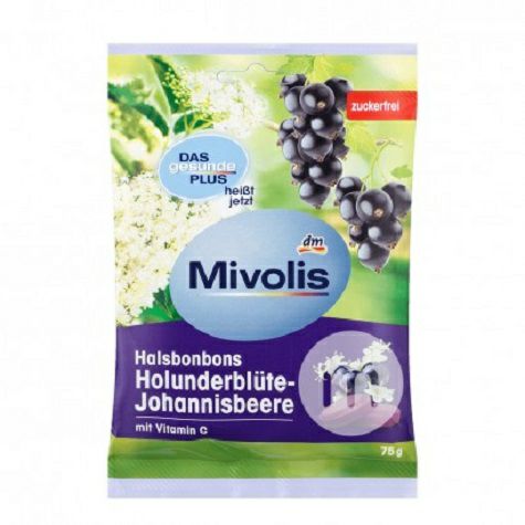 Mivolis Germany elderberry flower throat candy * 5