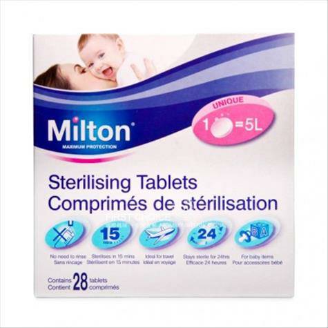Milton British Milton Bottle Sterilizing Tablets Overseas Local Original