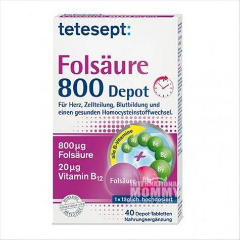 Tetesept folate 800 + vitamin B Tablets