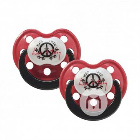 ROCK STAR BABY  Germany Two Silicone Pacifiers for 0-6 months