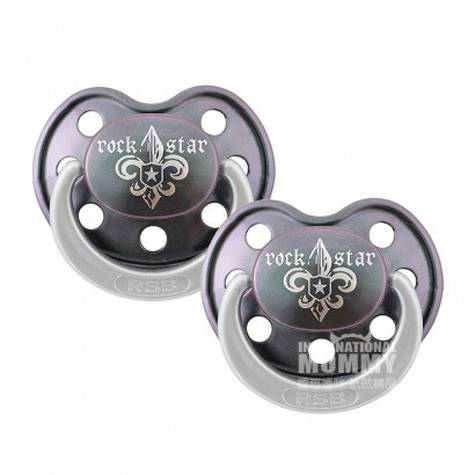 ROCK STAR BABY  Germany Lily silicone pacifier 2 Pack 6-18 months