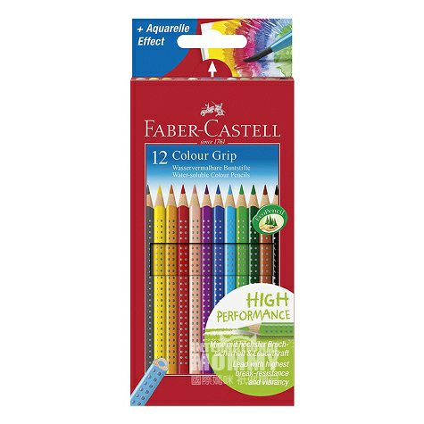 FABER-CASTELL German 12-color Colored Handle Colored Pencils Original Overseas