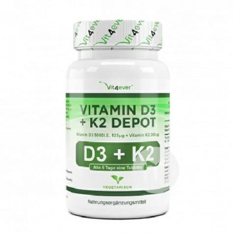Vit4ever German Vitamin D3+K2 capsu...