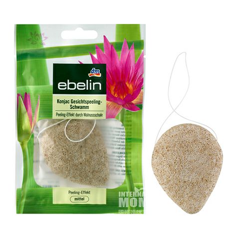 Ebelin German Konjac Fiber Exfoliating Makeup Remover Washing Sponge Original Overseas