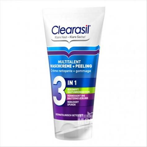 Clearasil Germany 3-in-1 acne exfoliating cleansing cream overseas local original