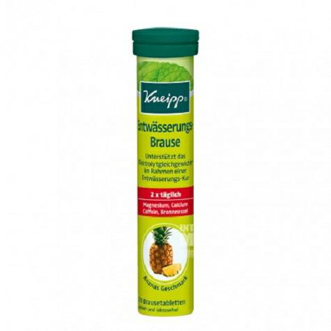 Kneipp German Calcium Magnesium Vitamin Effervescent Tablets Pineapple Flavor Sugar Free Type*4 Overseas local original