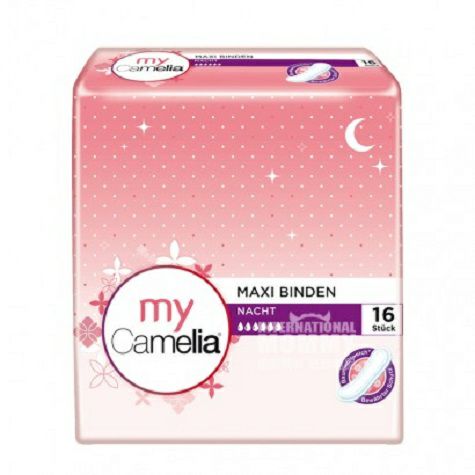 Camelia Germany increases six drops of sanitary napkins without wings for night use overseas local original