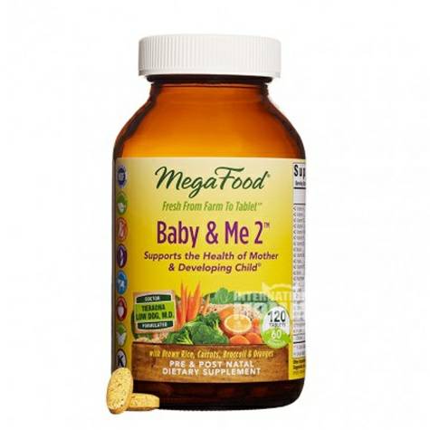 Megafood 120 tablets of multivitamin mineral for pregnant women