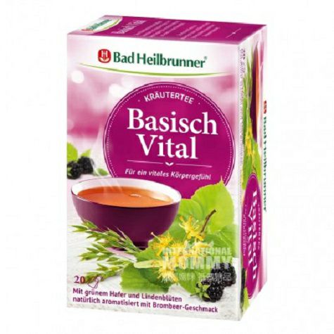Bad Heilbrunner Germany Linden flower green oat acid base balance vitality herbal tea * 5