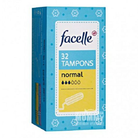 Facelle German built-in tampons with 3 drops of water 32 pieces, overseas local original
