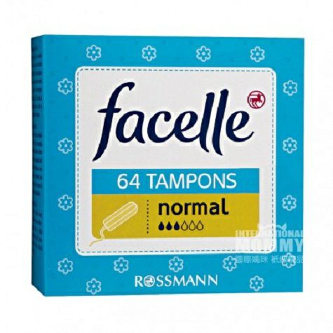 Facelle Germany built-in tampons with 3 drops of water 64 sticks, overseas local original 