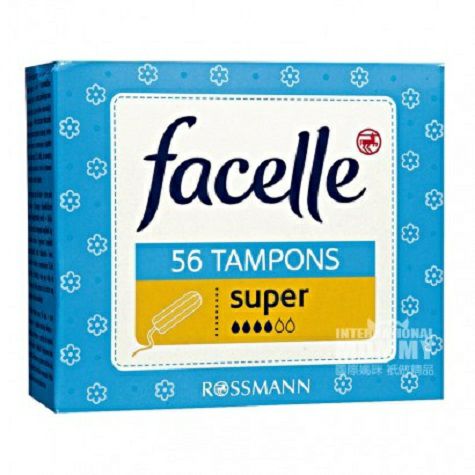 Facelle German built-in tampons with 4 drops of water 56 sticks original 