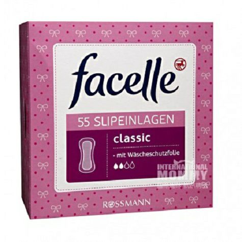 Facelle German classic breathable sanitary pad 55 pieces of two drops of water, original overseas