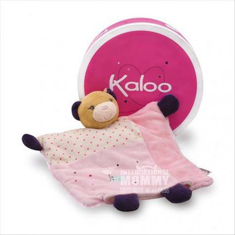 Kaloo French Baby pink bear Comforter