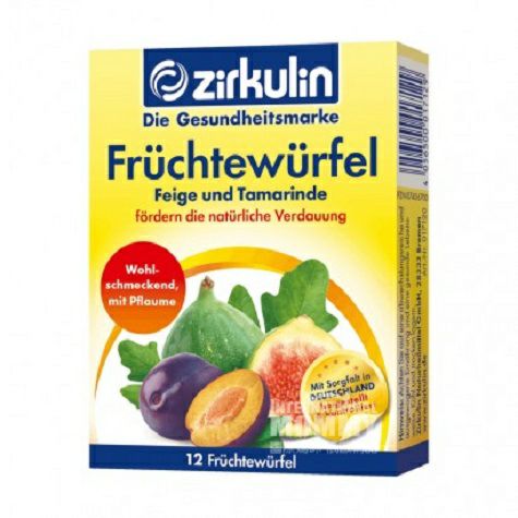 Zirkulin Germany plant fruit cube candy 12 pieces