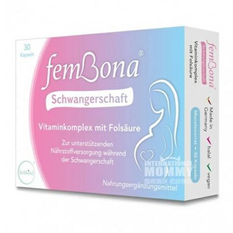 Fembona German pregnancy vitamin complex and folic acid capsules