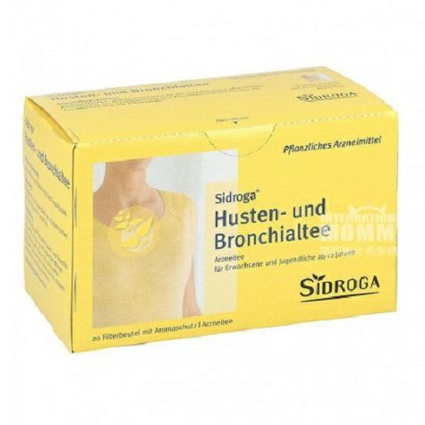 SIDROGA Germany adult herbal cough tea relieves throat discomfort