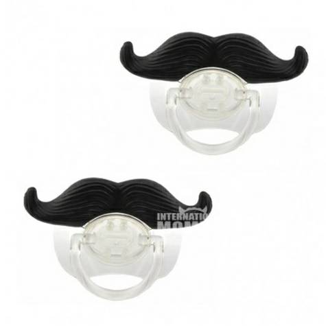 Veewon Germany baby moustache silicone pacifier two pack more than 3 months