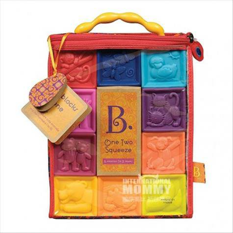 B.Toys American Digital Relief soft building block gnawing and kneading music