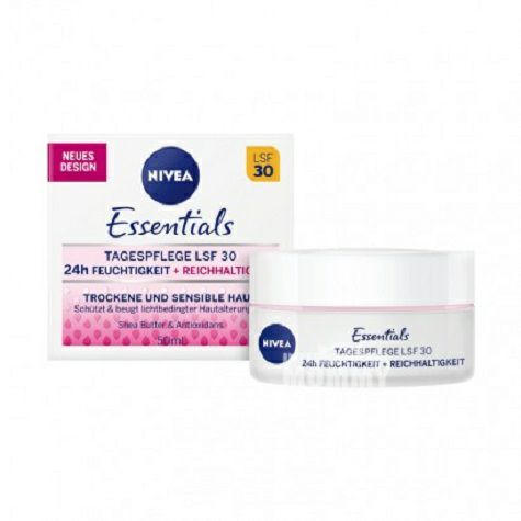 NIVEA German Sensitive Skin Sunscreen Day Cream LSF30 Overseas Local Original