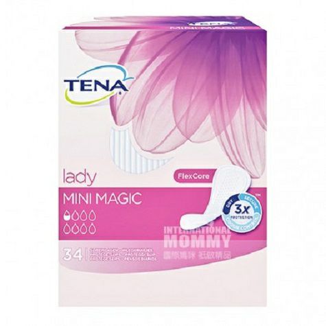 TENA German breathable daily mini sanitary pad with a drop of water*2 Overseas local original