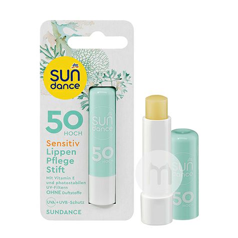 SUNDANCE German SUNDANCE Vitamin E moisturizing sunscreen lipstick fragrance-free LSF50 overseas local original